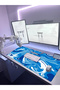 Gaming Mouse Pad 90X40 Mouse Pad XXL Large Blue Mousepad - 3