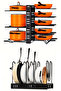 Pot and Pan Organizer 8 Layers Multi-Purpose