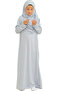 Two Pieces Kids Prayer Clothes Set with Scarf Suit, Islamic Clothing Suit for Girls