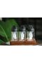 6 Pieces Spice Bowl Set with Lid, Spoon and Lock Label - (300 ML) Glass Jar 6 Pieces - 7