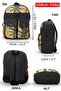 7224 Anthracite Backpack School Travel 15.6 Inch Laptop Daily Notebook Cotton Canvas Fabric Bag - 2