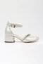 Silver Pearlescent Girls' Orthopedic Closed Heel Princess Shoes - 4
