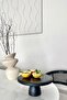 Justwood Lucca Black 25 Cm Wooden Round Cake Presentation Serving Plate with 10 Cm Foot