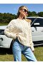 HAIR BRAIDED KNITWEAR WOMEN'S SWEATER - 3