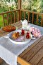 3 Piece 45green, 37white, 30red Metal Tray with Wooden Handles Tea Tray Presentation Tray Set - 3