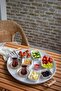 3 Piece 45white, 37black, 30white Metal Tray with Wooden Handles Tea Tray Presentation Tray Set - 2