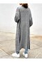 Gray Long-Sleeved Cardigan - 5