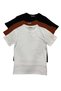 Men's 3-Pack Comfort Fit 100% Cotton Combed Cotton Compact T-Shirt 31751 Black-White-Tan - 2