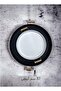 51 Cm Black 37 Cm White 2 Piece Metal Round Tray Presentation Tray Tea Coffee Tray - 7