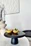 Justwood Lucca Black 25 Cm Wooden Round Cake Presentation Serving Plate with 10 Cm Foot - 4
