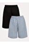 2 Pack Men's Combed Cotton Shorts - 2