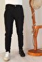 Men's Black Slim Fit Stretch Fabric Jeans - 5