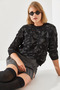 Women's Black Knitwear Sweater 20246178 - 4