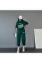 Coutre Sweatpants and T-Shirt -Green Jogger T-Shirt Bottom Top Tracksuit Set Oversize Crew Neck