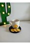 Gold-themed Black-bottomed Special Design Coffee Cup Model - 3