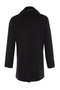 Black Regular Fit Fur Collared Winter Cashmere Coat Tmnaw21Kb0063 - 7