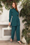 Emerald Green Woven Top and Bottom Set TCTSS24US00061