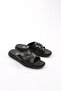 869 Men's - Genuine Leather, Double Banded Flat Sole Slippers - 2