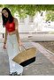 Straw Jute Look Clutch Bag Beach Bag Shoulder Bag - 2