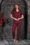 Summer Plaid Printed Short Sleeve Pajama Set New Season
