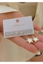 Gold Star Mother-Of-Pearl 3-Piece Earring Set - 2