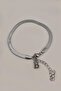 Steel Letter Italian Chain Bracelet - 2
