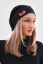 Women's Beret Black Neon Pink Rope Detailed Italian Design 4 Season Hat Beret Buff - 4