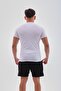 Men's Compression Slim Fit Super Stretchy Body T-Shirt White - 5