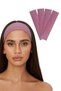 4-Piece Hair Bands - Women & Men Fitness Sports Yoga Makeup Skincare Hair Band Set Pink