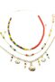 Triple Combination Bead String Anklet - 3