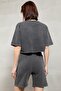 Women's Crop Shorts Set - 3