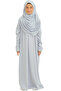Two Pieces Kids Prayer Clothes Set with Scarf Suit, Islamic Clothing Suit for Girls - 2