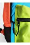 Unisex Green Blue Orange School And Backpack - 4