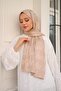 الحجاب حريري القطن الجاكار كبير نمط Houndstooth شال المنك الخفيف - 4
