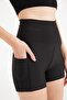 Black High Waist Recovery Short Tights - 3