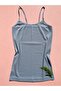 Women's 4-Piece Ribbed, Cotton, Lycra, Ribbed Blouse-Undershirt with Rope Straps (Green-Pink-Blue-White) - 2