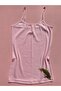 Women's 4-Piece Ribbed, Cotton, Lycra, Ribbed Blouse-Undershirt with Rope Straps (Green-Pink-Blue-White) - 5