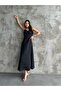 Thin Straps, Waist Detail, Gipeli Back, Modal Fabric Long Dress