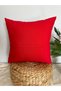 Punch punch Cushion Cover , coral pattern, bohemian design, handmade, handcrafted, red color, 43x43 cm. - 5