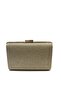 Gold Armor Glitter Women's Evening Dress Bag - 3