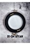 51 Cm Black 37 Cm White 2 Piece Metal Round Tray Presentation Tray Tea Coffee Tray