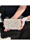 EVENING BAG CREAM SEDEF NATURAL STONE - 4