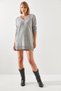 Women's Gray Knitwear Dress 20246197 - 6