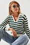 Women's Ecru Nefti Hairline Polo Collar Sweater 20247505 - 4