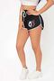 Printed Combed Cotton Slit Drawstring Mini Shorts DAXİS Sportwear Company