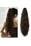 Buckle Fluffy Wavy Ponytail Brown Caramel