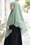 شال منقوش من Sufle Khimar باللون الأخضر - 2