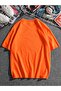 Houston 1991 T-shirt - Orange, Printed, Crew Neck, Oversize, Short Sleeve, Loose - 2