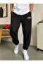 California 23 Sweatpants Jogger - Black Printed Elastic Leg High Waist