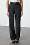 Anthracite Belted Straight/Regular Cut Woven Fabric Trousers TWOAW25PL00046 - 4